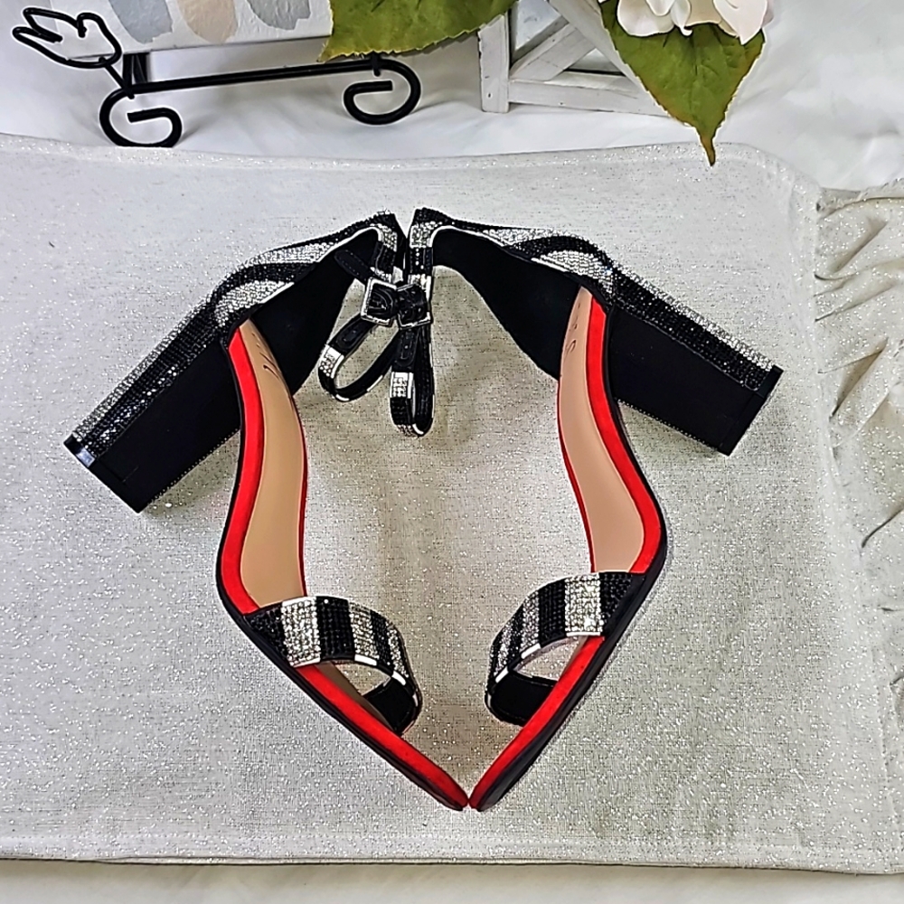 INC Black Red Stiletto Heels Elegant Wear Office wear Career Wedding - Picture 13 of 16
